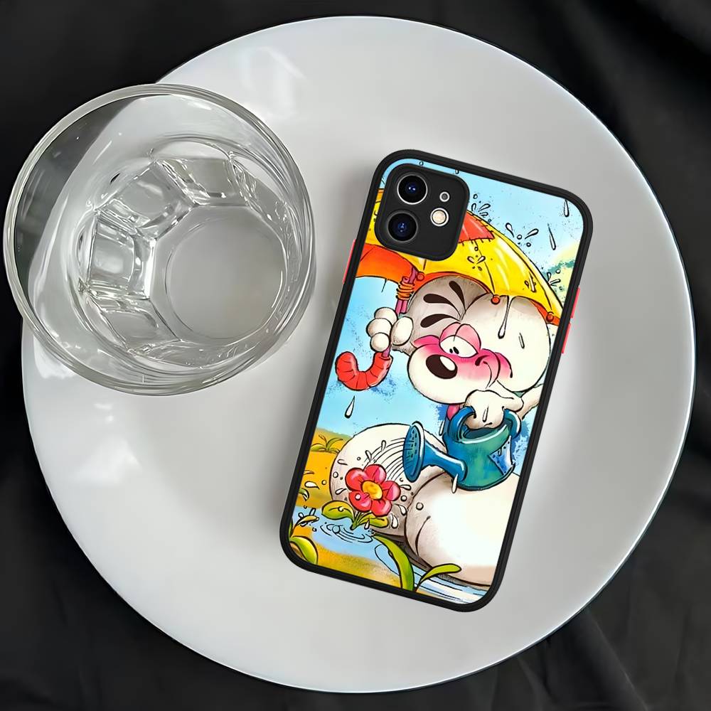 Cartoon D-Diddl For IPhone 11 12 13 14 15 16 Pro Max Plus Matte Translucent Phone Cover