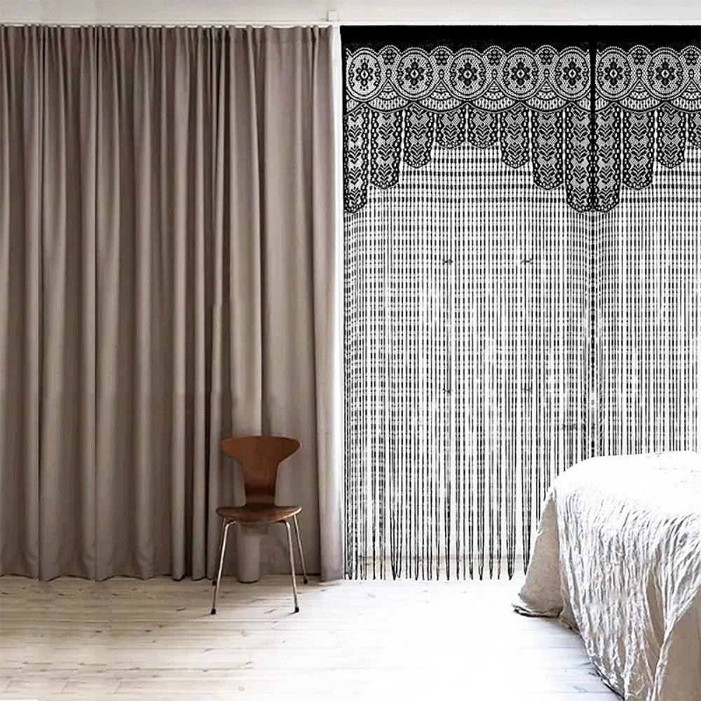 String Door String Curtain Jacquard Wall Closet Curtain Boho Door Drapes Curtain Decorations