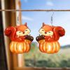 2D Плоские Акриловые Серьги Осенний Фестиваль Урожая День Благодарения Белка Тыква Модная Бижутерия Подарок для Женщин