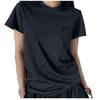 Y-3 Обычная футболка с коротким рукавом, удобные повседневные женские топы, черный цвет JI7556