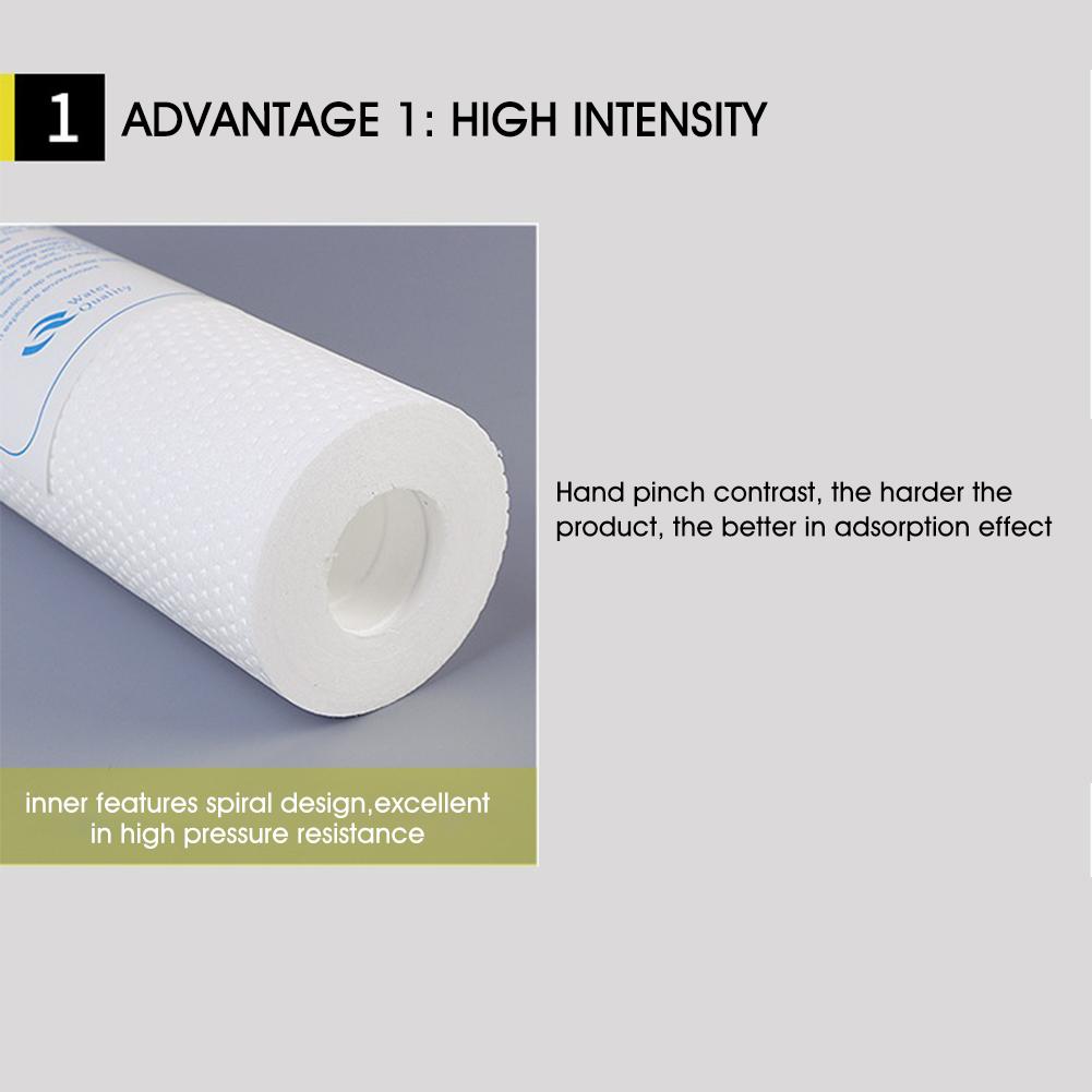 1/5 Micron PP Sediment Water Filter Cartridge Water Purifier Filter Replacement Cartridge For Aquarium Water Purification