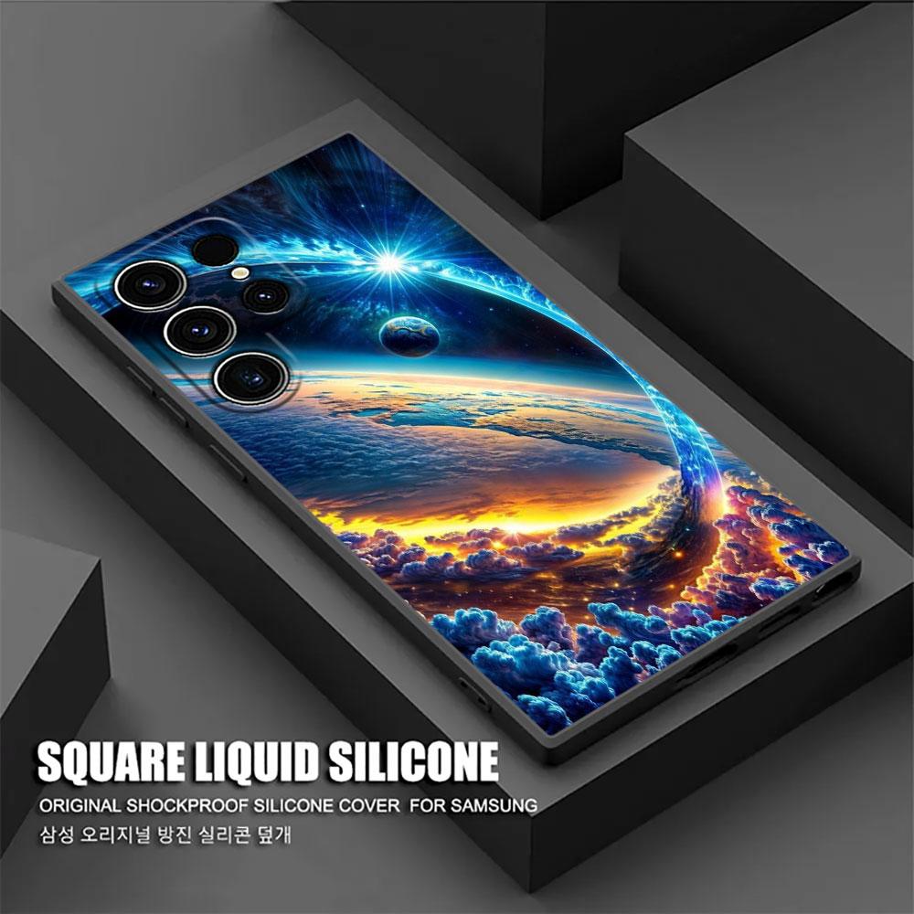 Чехол Sky Space planet Moon Stars Universe S26Ultra для Samsung Galaxy S26 S25 S24 S23 S20 S21 FE S22 Ultra Plus Мягкая Защитная Крышка для Телефона