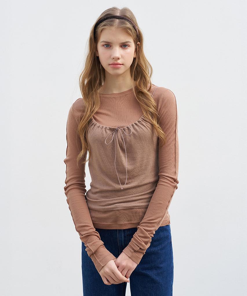 VEM.VER Футболка из линии Tencel_Коричневый