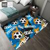 Football Carpet Cartoon Bedroom Carpet For Soft Flannel Teenager Carpet Big Mat