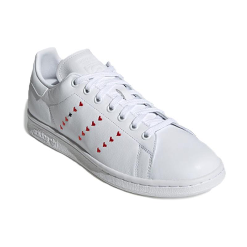 Adidas Кроссовки Stan Smith с красными полосками в виде сердец EG5811