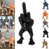 Фигурка среднего пальца с ногами, 3D-печатные настольные украшения, украшение для автомобиля, домашнего офиса, стола, статуэтка, отсылающая к забавным подаркам-шуткам