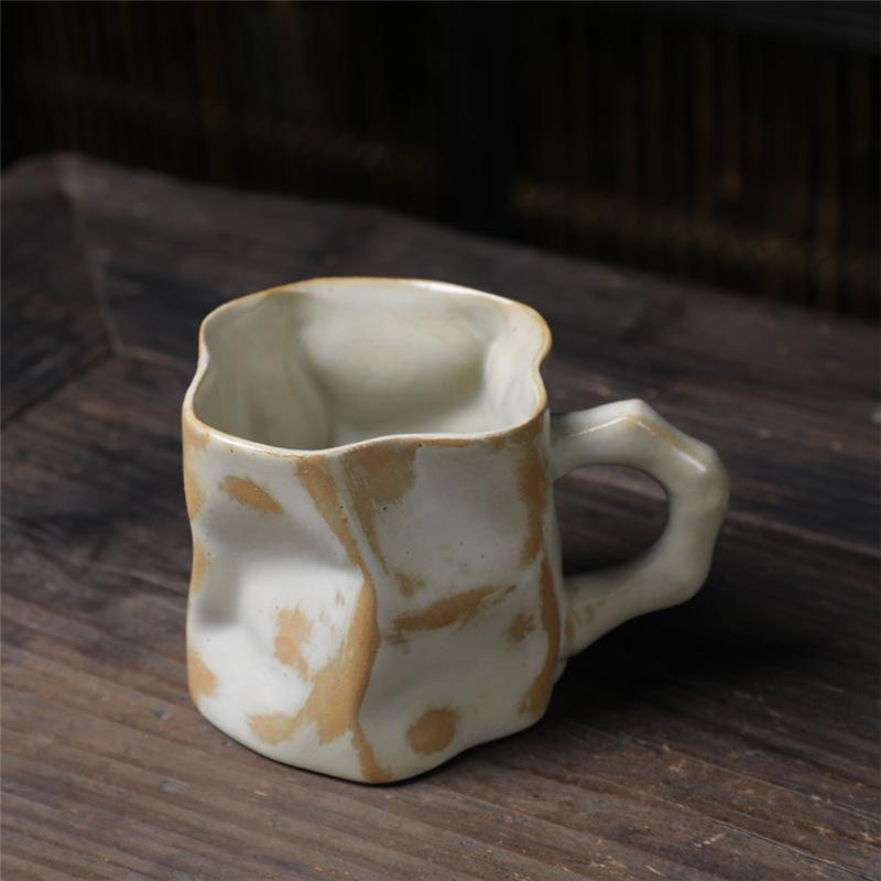 Special-Shaped Creative Ceramic Cup Supply Household Cup Kiln Change Water Cup High Value Coffee Cup