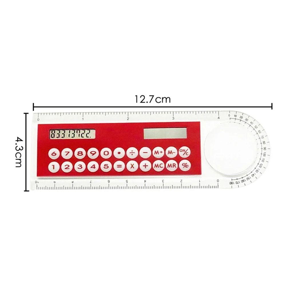 Colorful Childrens Tool Portable Digital Caliper Calculator Ruler Office Stationery Solar Energy Calculator