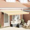 Желто-белый выдвижной каркас маркизы 350 x 200 см