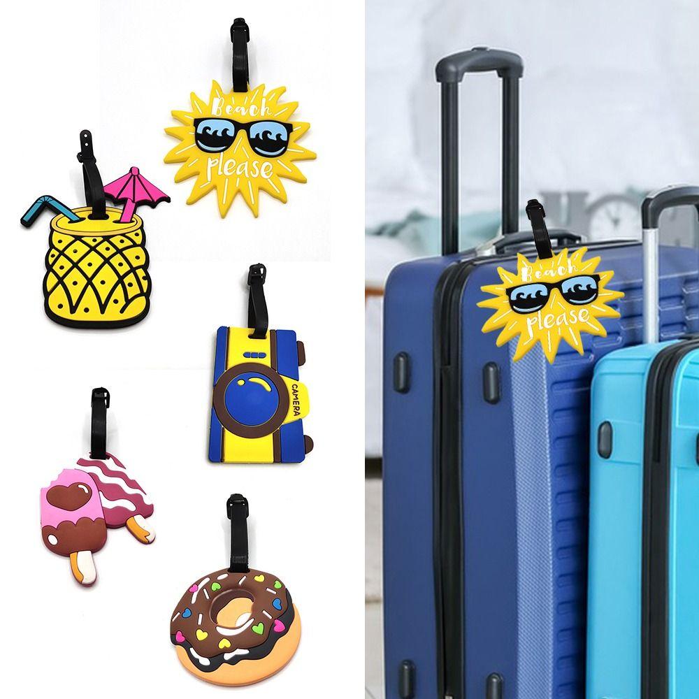 Cartoon Style Cartoon Luggage Tag Travel Accessories Name ID Address Tags Baggage Boarding Label