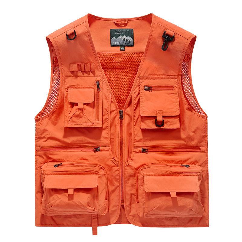 Men's Summer Multi-Pocket Photography & Fishing Vest for Outdoor Hiking