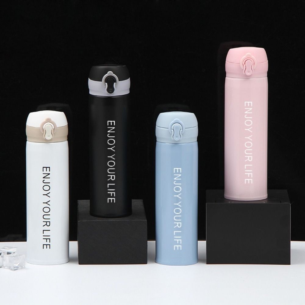 Изолированная бутылка для воды с откидной крышкой объемом 350/500 мл, термос из нержавеющей стали, чашка для детей, девочек и мальчиков