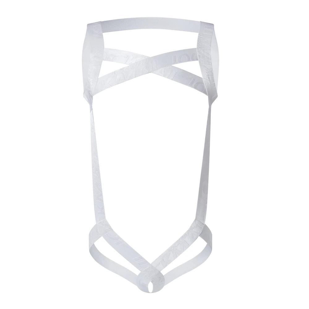 Гей Сексуальное Белье Мужской Харнесс Нагрудник Боди Фетиш Мужчины Полый Бондаж Джокстреп Гей Нижнее Белье Мужской Комбинезон Кольцо Ремешок Веселье