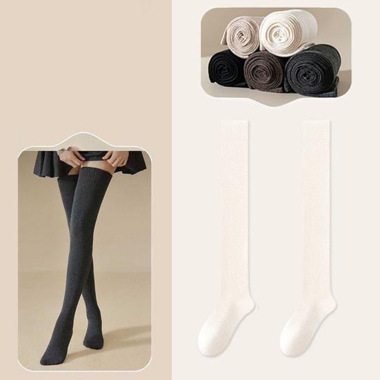 Женские чулки выше колена, эластичные рубчатые чулки выше колена, самонагревающиеся дышащие носки для сапог для свиданий, вечеринок, уличной одежды