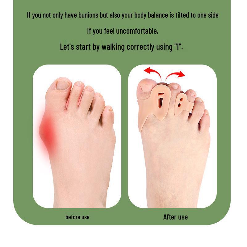 Thickened Arch Toe Separator with Shock Absorption Massage and Soft Bunion Corrector Insole