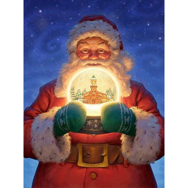 DIY Санта-Клаус 5D алмазная живопись полная круглая дрель мультфильм Алмазная вышивка наборы крестиков настенный художественный подарок домашний декор