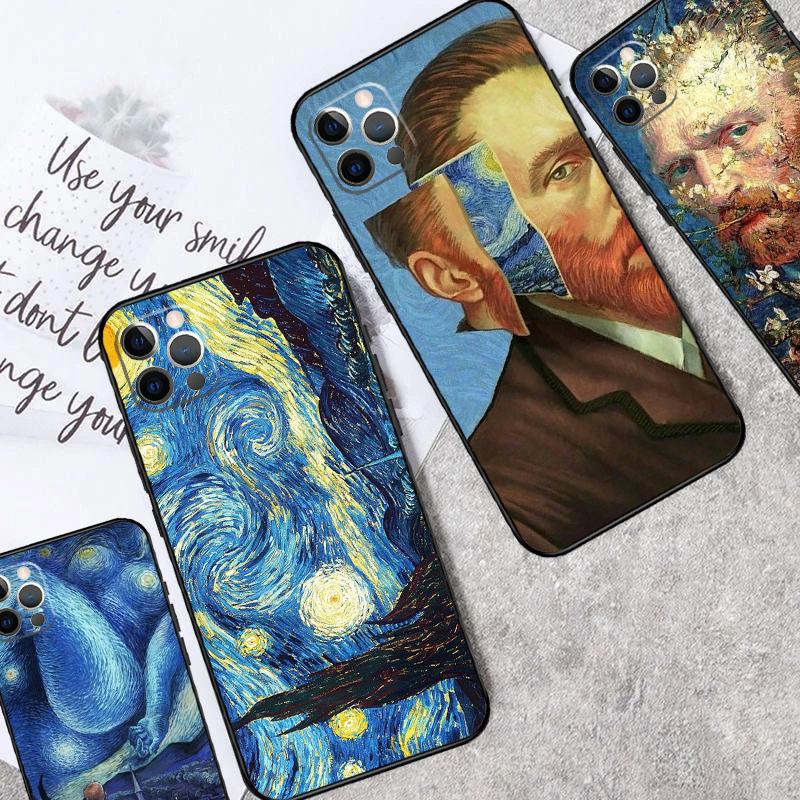Van Gogh Starry Night Shockproof Case For iPhone 17 16 Pro Max 11 14 15 Plus 12 13 Mini 16e 17 Air Phone Cover