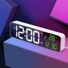 Music LED Digital Alarm Clock Temperature Date Display Desktop Mirror Clocks Home Table Decoration Electronic Clock Tools