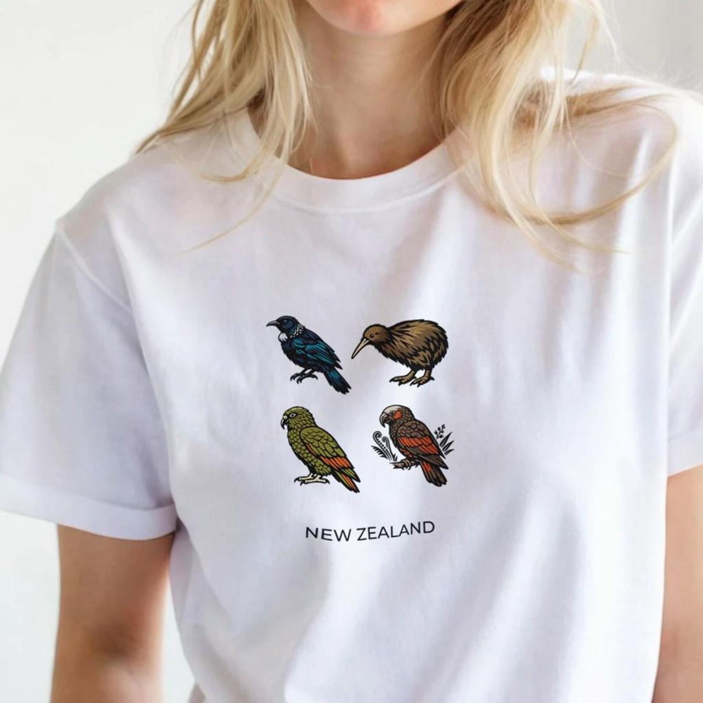 NZ Native Birds T-Shirt | Kiwi Expats Souvenir Tee