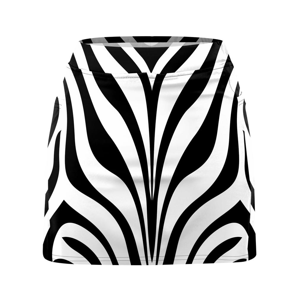 Women's Stretch Yoga Pants Vintage Floral Print Sports Shorts Lightweight High Waisted Skirt