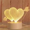 Creative Gift 3d Night Light Led Bedroom Decoration Plug-in Small Table Lamp Birthday Gift