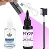 Полный набор для наращивания волос УФ-клеем Clear UV Glue 30 г + 30 мл Снятие + Быстросохнущая УФ-лампа Комплект «Все в одном» для наращивания волос, париков и ресниц
