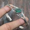 Indicolite Tourmaline Gemstone Handmade 925 Sterling Silver Cuff Jewelry Bangle Adjustable