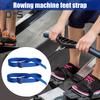 2Pcs Rowing Machine Pedal Strap Adjustable Elliptical Leg Exerciser Foot Strap Under-Desk Elliptical Machine Pedal Trainer Strap Replacement