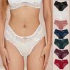 Ladies' High-end Lace Lace Water Droplet Sexy Mid Waist Women's Plus Size Underwear