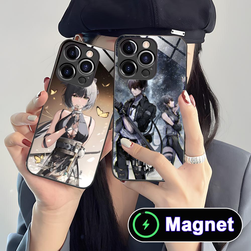 Чехол для мобильного телефона Wuthering Waves Rover Glass MagSafe для iPhone 17 16 15 14 13 12 11 Air Pro Max Plus Mini Цветная крышка