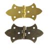 2pcs Bronze Gold Mini Wooden Box Hinge Zinc Alloy Cabinet Hardware Antique Hinges for Jewelry Gift Wine Case with Screw