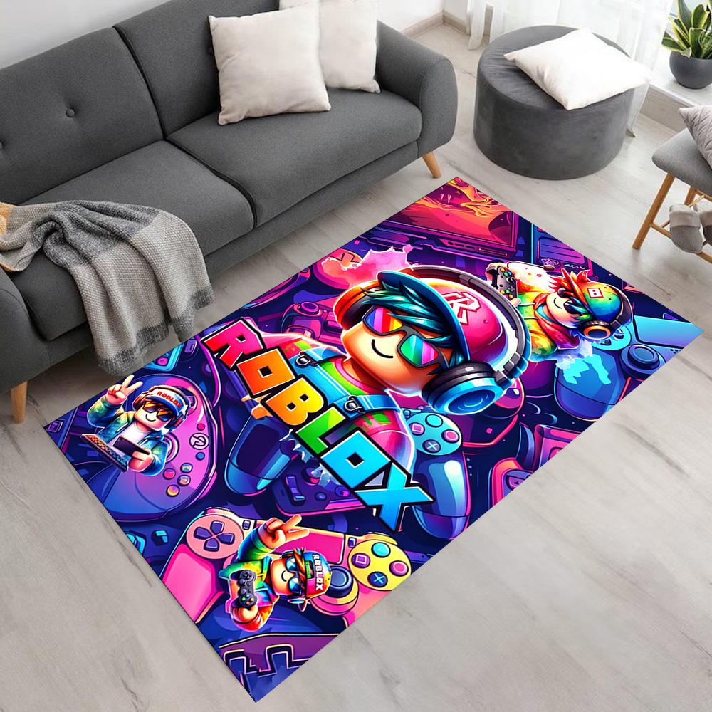 Roblox Floor Rug Office Rug Suitable for Decorate room Playrooms Dining Room Hallway Antislip Carpet Office home decor