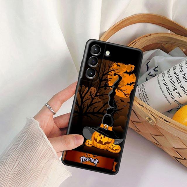 Чехол для телефона «Призрачный летучая мышь, тыква, Хэллоуин» для Samsung Galaxy S22 S21 S20 Fe 5G S7 S8 S9 S10e Plus, ультрамягкий силиконовый чехол Fundas