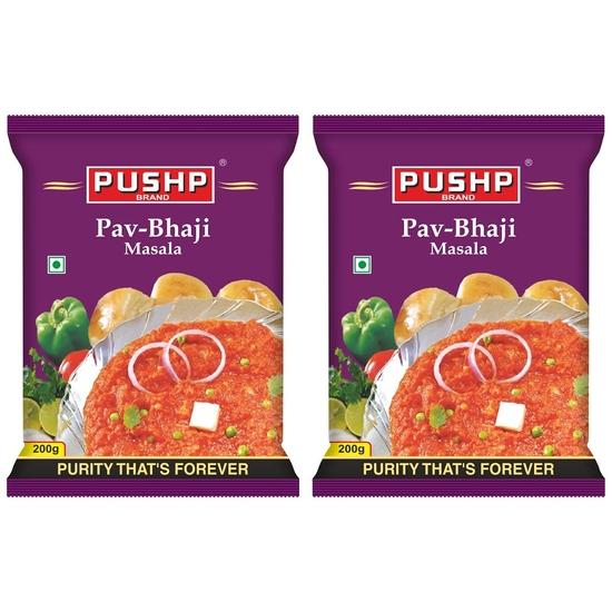 Кошелек Pushp Brand Pav Bhaji Masala (Упаковка 2 шт., 200 г в каждой упаковке)