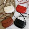 Pu Leather Women Crossbody Bag Luxury Purse Sling Bags Saddle Shoulder Bag Candy Color Girl Messenger Bags