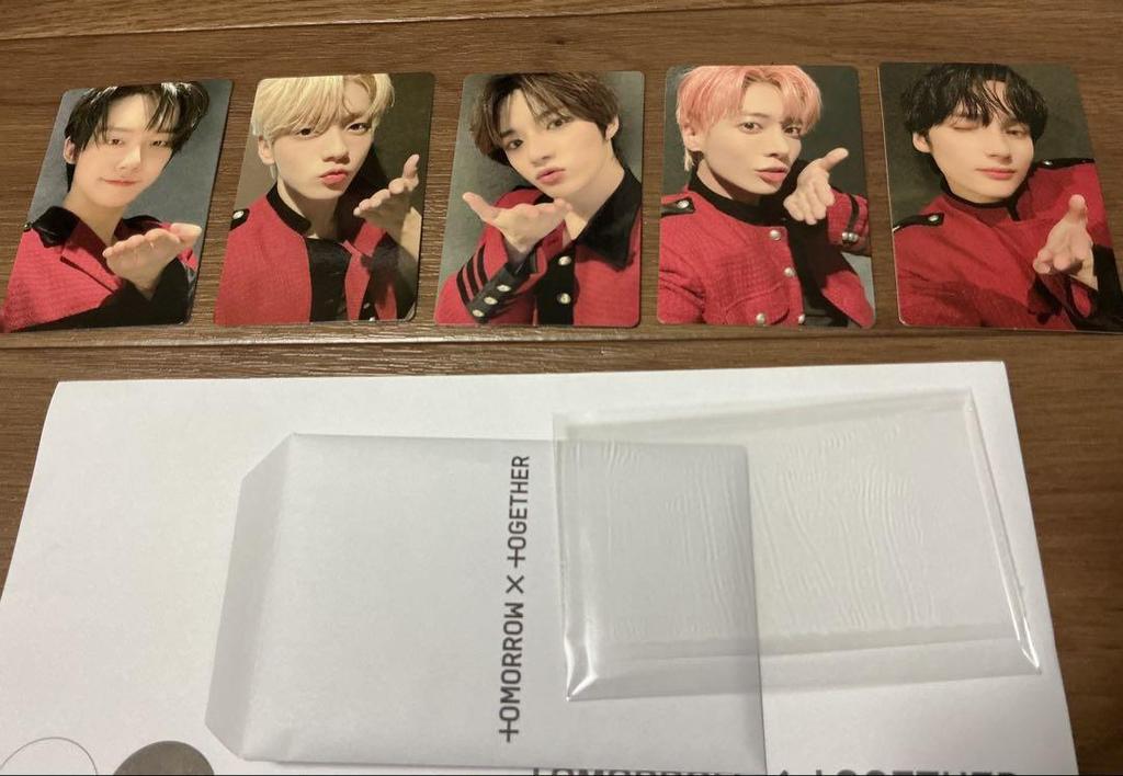 [USED] TOMORROW X TOGETHER Continuing Bonus 5 Trading Cards Full Complete Set