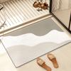 Коврик Wabi-sabi, впитывающий грязь, нескользящий коврик, бытовой, для ванной комнаты, туалета, двери, сухой коврик