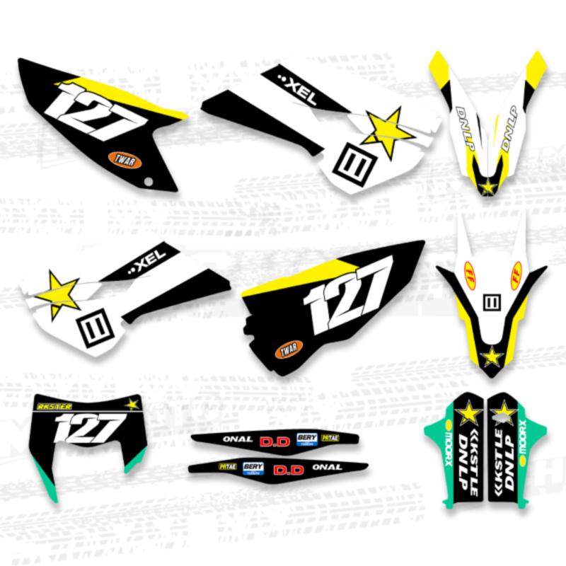MCHMFG For Husqvarna TE FE 125 250 300 450 2014 2015 2016 TC FC TX 2014 2015 Motorcycle Graphic Decal Stickers Kits