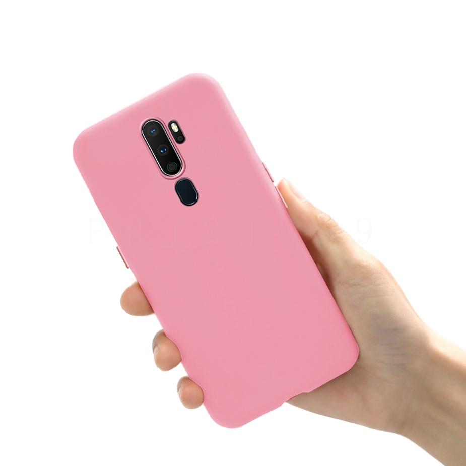 Гладкий чехол-конфетница для OPPO A5 (2020) Чехлы из жидкого силикона для OPPO A9 (2020) A11X Тонкий Мягкий Силиконовый Чехол из ТПУ Сумка для OPPO A5 2020