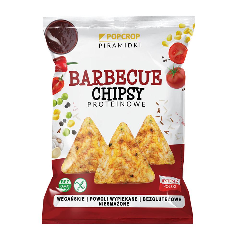BARBECUE FLAVOURED PROTEIN PYRAMID CRUNCHES, GLUTEN-FREE 60 g - POPCROP