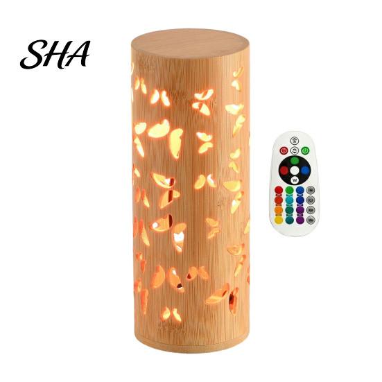 Decorative Table Lamp USB Butterfly Projector Lamp, RGB 16 Colors with Remote Control Control, Hollow-out LED Night Light for Bedroom Living Room