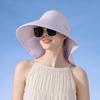 Женская широкополая солнцезащитная шляпа, сворачиваемая, с защитой от ультрафиолета, с клапаном на шее, с UPF 50+, рыболовная шляпа с отверстием для хвоста для походов на пляж