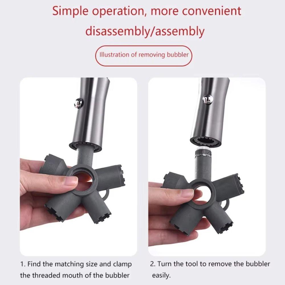 Home Repair Faucet Aerator Removal Tool Plastic Faucet Wrench Fixed Spanner  Tap Water Leakage