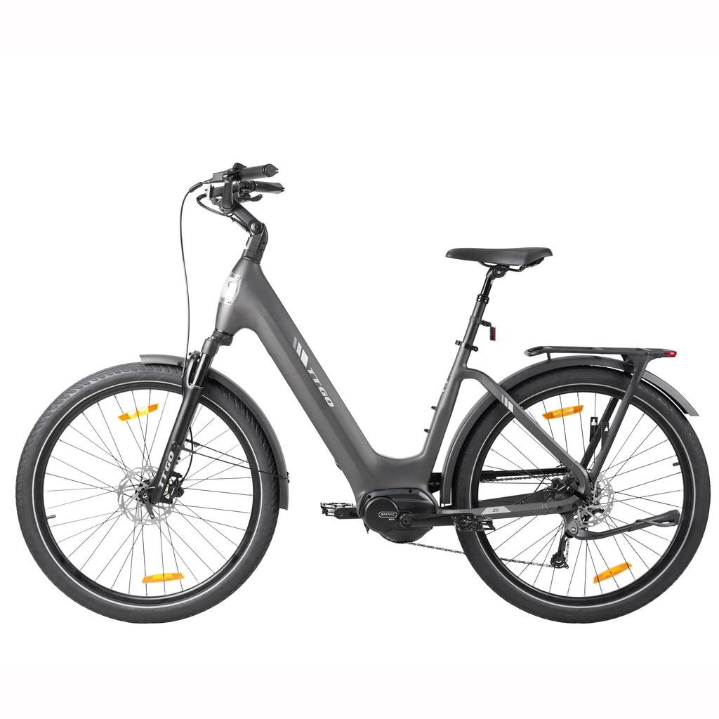 TTGO Z5 Urban Commuting Electric Bicycle With TowSeat 27.5 inch Wide Tires 36V20Ah Battery Outdoor Riding 250W Motor E- Mountain Bike For Adult