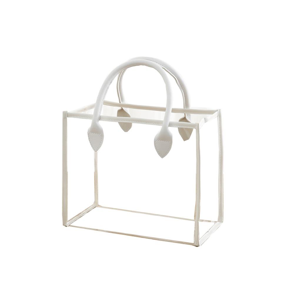 Lightweight Transparent Gift Bag Large Capacity Clear PVC Handbag Women Shopping Bags Women