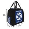 British Leyland Logo Insulated Lunch Bag for Women Office Cooler Thermal Food Box Tote Portable Lunch Boxes Container