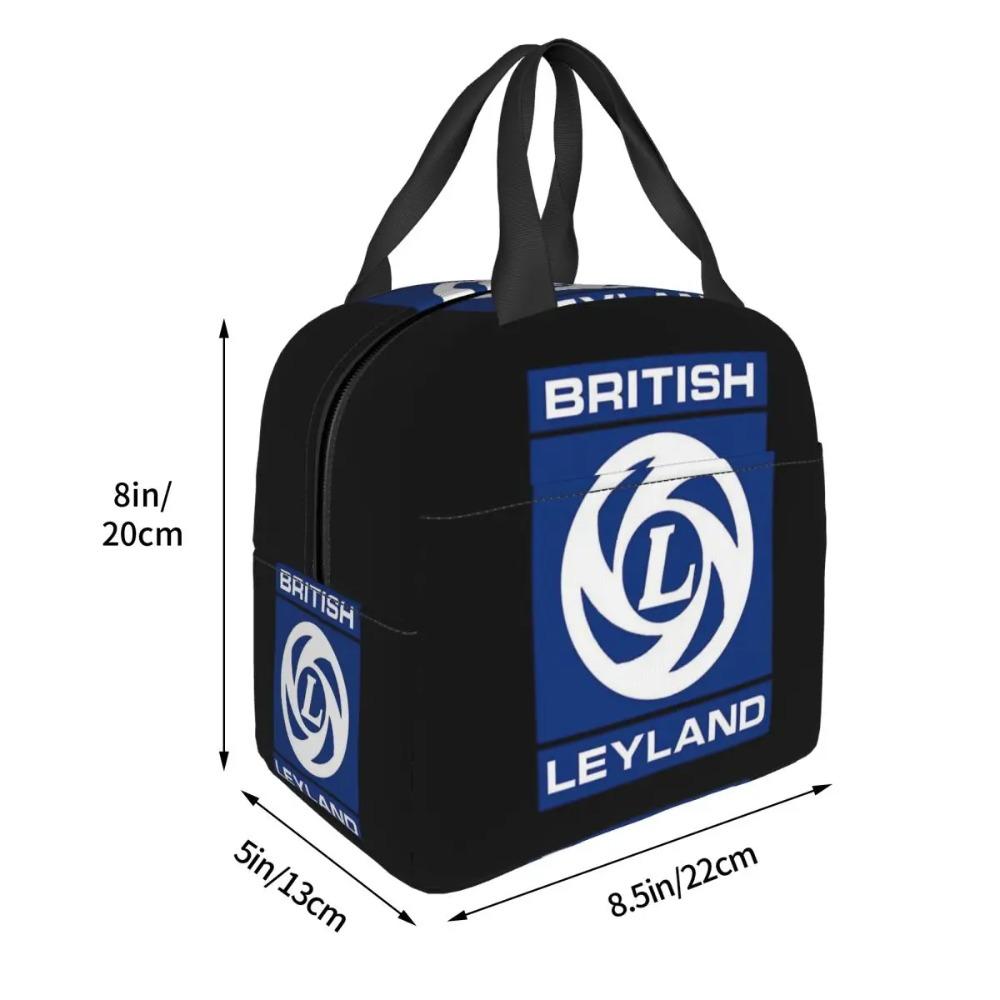British Leyland Logo Insulated Lunch Bag for Women Office Cooler Thermal Food Box Tote Portable Lunch Boxes Container