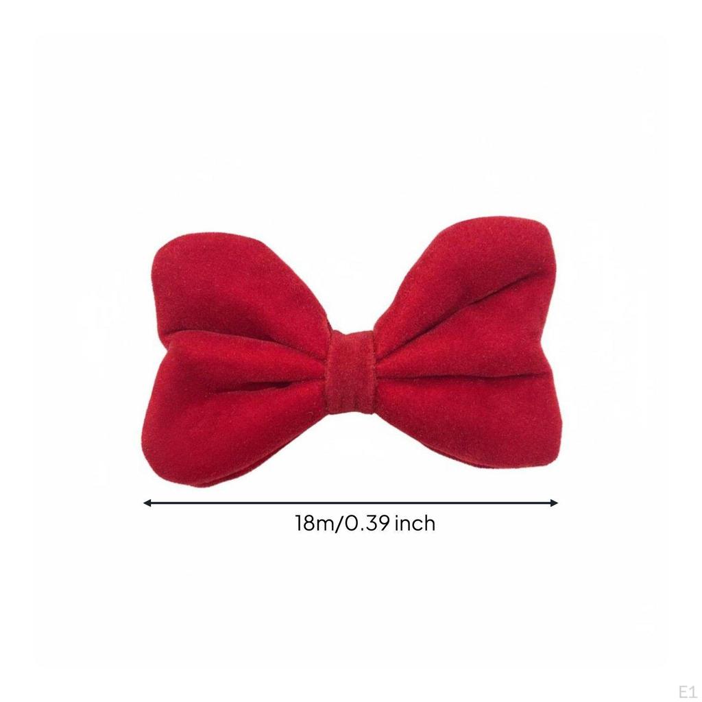 Car Bow Decoration Self Velvet Sticker Cute Design Automotive Accessory for Women, Girls,