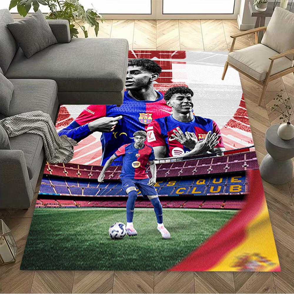 Lamine Yamal's Spain's Emotional Celebration Area Rug Perfect for Living Rooms Game Room Outdoor Kitchen Antislip Carpet Office home decor Spiritual G