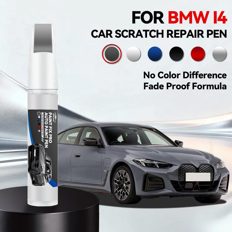 Для BMW I4 Краска для подкраски Комплект для ремонта дисков Быстрый и легкий ремонт царапин на дисках Краска для обода для ремонта колес автомобиля Серебристый Черный